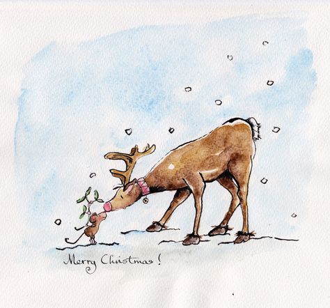 mistletoe Christmas Reindeer Drawing, Rudolph Drawing, Reindeer Sketch, Deer Reference, Meeting Celebrities, Reindeer Drawing, Idea Generation, Christmas Drawings, Crazy Ideas