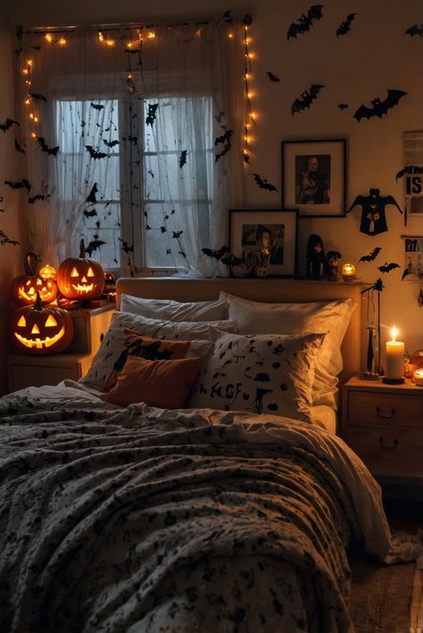 Fall Furniture , Autumn Cozy Fall ,Decor Easy Fall ,
Decor Neutral Fall ,Decor Fall ,Decor Inspiration ,Fall Decor Ideas Halloween Decor For Room, Creepy Bedroom, Haunted Bedroom, Halloween Decorations Bedroom, Bedroom Halloween Decor, Halloween Themed Bedroom, Halloween Bed, Spooky Bedroom, Bedroom Transformation