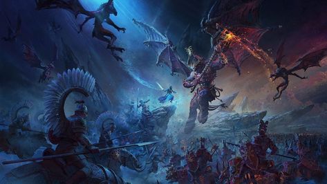 total-war-warhammer-3-key-art Total Warhammer, Cinematic Trailer, Saints Row, Hack And Slash, Dynasty Warriors, Keys Art, Warhammer Fantasy, Game Store, Strategy Games