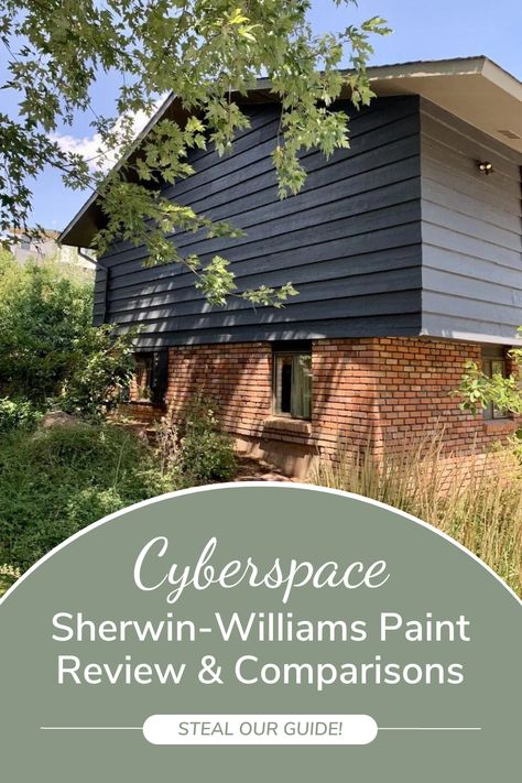 Wherein Williams Cyberspace, Gail Force Sherwin Williams, Sw Andiron Paint Exterior, Sherwin Williams Vinyl Safe Paint Colors, Cyberspace Exterior Paint, Mount Etna Sherwin Williams Exterior, Sherwin Williams Dark Night Exterior, Sw Cyberspace Exterior, Sherwin Williams Cyberspace Exterior