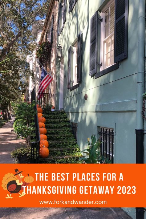 🦃 Sometimes you don't want to cook, or you want to take advantage of the long weekend and get away. 🍗 Here is a list of some of the best places to travel to this Thanksgiving. Great ideas on destinations to spend the long weekend. #thanksgivingtravel #thanksgivingdestinations #thanksgivingideas Thanksgiving Getaways, Thanksgiving Travel, Top Places To Travel, Destination Ideas, Adventure Bucket List, Best Places To Travel, Great Ideas, Weekend Trips, Long Weekend