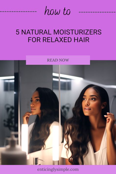 Discover the top 5 natural moisturizers designed specifically for relaxed and relaxed hair. These moisturizing products nourish without weighing your hair down. Plus, learn to create your own moisture-rich recipes at home using simple ingredients for a healthy shine. Whether you need deep hydration or daily care, this guide offers solutions tailored to all chemical-treated hair types. Moisturize and protect your lovely locks with these natural options Hair Moisturizer Diy, Products For Relaxed Hair, Relaxed Hair Care Regimen, Rich Recipes, Healthy Relaxed Hair, Relaxed Hair Care, Diy Moisturizer, Overnight Hairstyles, Hair Care Regimen