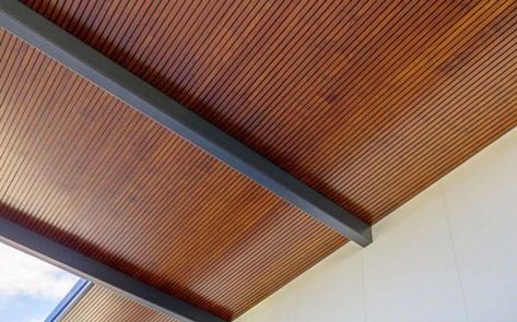 7 Benefits of Using Plywood for Your Ceiling - FA Mitchell Painted Plywood Ceiling, Cladded Ceiling, Plywood Ceiling Design, Ply Ceiling, Mid Century Wood Paneling, Ceiling Alternatives, Alternatives To Drywall, Plywood Wall Paneling, Pine Ceiling