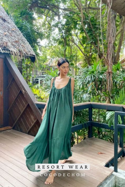 Green Maxi Dress | Summer Dresses | Resort Wear Maxi Dress Backless, Summer Dress Beach, Oversize Dress, Maxi Dress Summer, Green Maxi Dress, Backless Maxi Dress, Dress Backless, Green Maxi, Dress Maxi