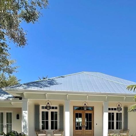 Florida Shutters on Instagram: "Protect your biggest investment while adding to the character of your home. Featured here are our Louvered Colonial Shutters at the Cove House! Architect: @rob.nyhof.design Builder: @thwhitfieldconstruction Designer: @jamielaradesign" Colonial Shutters, Cove House, House Facades, The Cove, Facade House, Facades, Exterior Colors, Shutters, House Exterior