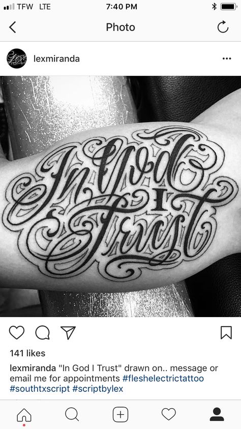 In God We Trust Tattoo Design, In God I Trust Tattoo, In God We Trust Tattoo, In God I Trust, Trust Tattoo, Drawing Machine, Birth Flower Tattoos, I Trust, In God We Trust