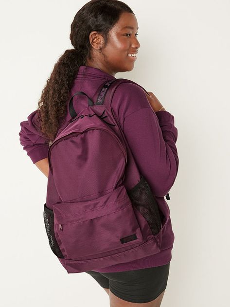 Classic Backpack - PINK Vs Pink Backpack, Maroon Purple, Purple Backpack, Pink Backpack, Classic Backpack, Vs Pink, Victoria's Secret Pink, Secret Pink, Victoria’s Secret