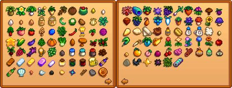 Collections - Stardew Valley Wiki Stardew Valley Shipping Collection, Stardew Farms, Stardew Valley Tips, Stardew Valley Farms, Pixel Game, Going To Sleep, Gaming Stuff, The Player, Stardew Valley