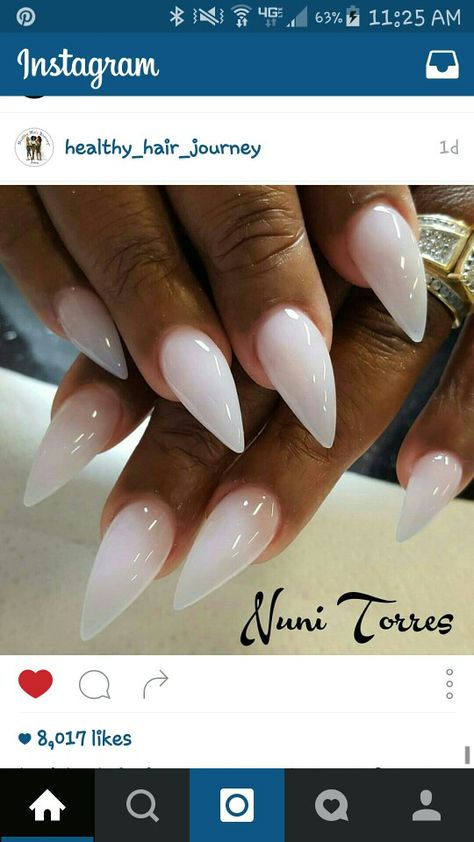 Milky White Nail Art Designs, Nails Dipping Powder, Matte White Nails, Ongles Gel French, Short Nail Art, Stilleto Nails Designs, Milky Nails, Nails Stiletto, Sassy Nails