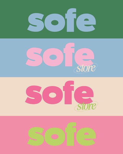 Throwback to @sofe.shop rebrand 💕🤍🖼️☁️🎀 💚🦋 - #sofestore #rebrand #brandidentity #graphicdesign #graphicdesigner #branddesigner #creative #designstudio #illustration Branding For Illustrators, Font Color Palette, Text Color Palette, Trans Color Palette, Sale Graphics Design, Branding Guide Design, Instagram Graphic Design Ideas, Strawberry Shortcake Color Palette, Pink And Blue Design