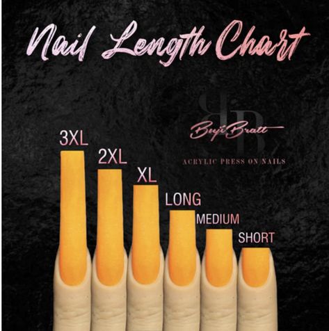 Nail Length Chart Square, Nails Length Chart, Nail Length Chart, Nail Lengths, Nails Length, Image Nails, Amazing Nails, White Nail, Nail Length