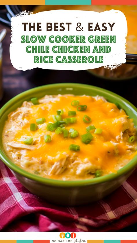 Savor the taste of this Slow Cooker Green Chile Chicken and Rice Casserole - a comforting blend of spicy chiles, tender chicken, and melted cheese. Ideal for busy days, it's a family favorite that's both delicious and easy to make. Pin this recipe now for a cozy, satisfying meal that everyone will love! Slow Cooker Green Chili Chicken And Rice Casserole 12 Tomatoes, Green Chili Chicken And Rice Crock Pot, 505 Green Chili Recipes Crock Pot, Slow Cooker Green Chili Chicken Rice Casserole, Slow Cooker Green Chile Chicken Casserole, Green Chilli Rice Casserole, Slow Cooker Recipes With Rice, Slow Cooker Green Chile Chicken And Rice Casserole, Green Chile Chicken And Rice Casserole