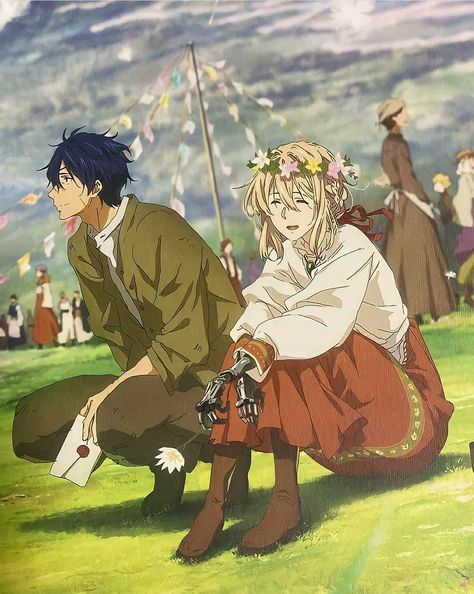 Violet And Gilbert, Violet Evergarden Gilbert, قلعة هاول المتحركة, Violet Evergarden Wallpaper, Violet Evergreen, Fan Art Anime, Violet Evergarden Anime, Cocoppa Wallpaper, Seni Dan Kraf