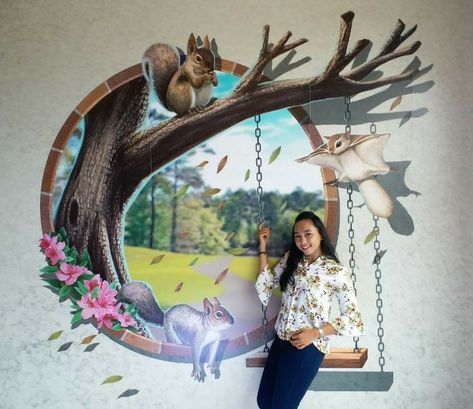 3d Art Museum, 3d Wall Painting, Mural 3d, 강아지 그림, Wall Painting Decor, 3d Street Art, Wall Murals Painted, Most Beautiful Wallpaper, Graffiti Murals