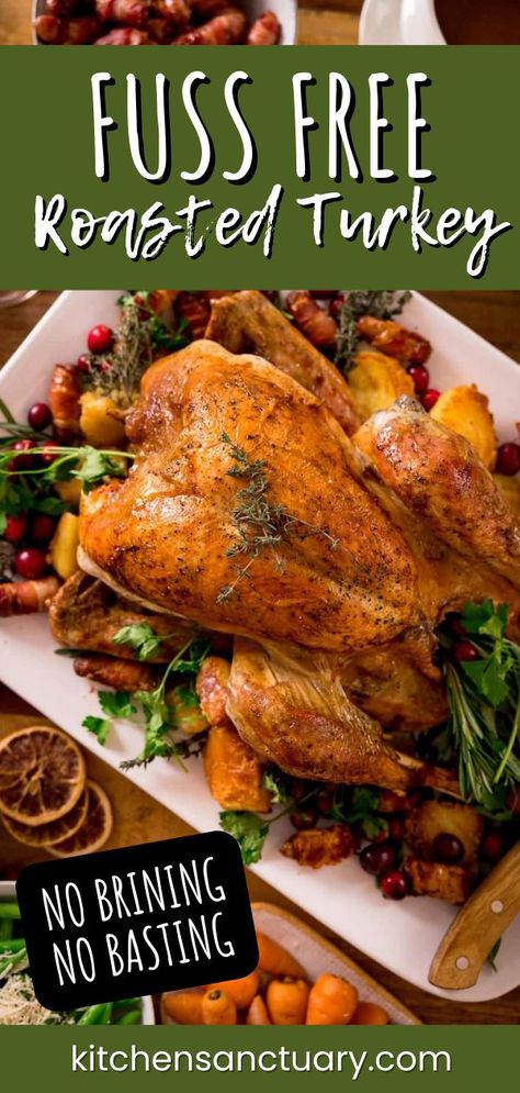 Small Turkey Recipe, Roast Turkey Recipes Thanksgiving, Easy Turkey Recipes Thanksgiving, Best Roasted Turkey, Easy Thanksgiving Turkey, Thanksgiving Turkey Recipe, Dinner Spread, Whole Turkey Recipes, Easy Turkey Recipes