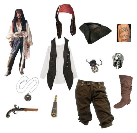 "Captain Jack Sparrow" by mnm0323 ❤ liked on Polyvore Jack Sparrow Inspired Outfit, Jack Sparrow Outfit, Jack Sparrow Halloween Costume, Captain Jack Sparrow Costume, Jack Sparrow Halloween, Captian Jack Sparrow, Jack Sparrow Cosplay, Jack Sparrow Costume, Pirate Cosplay