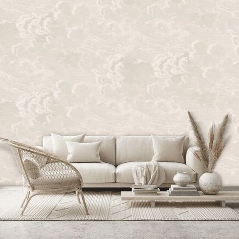 Cloud Wallpaper Nordic Wallpaper Beige Clouds In Scandinavian Style(non-metalic) Fashion Nuvolette Wall Paper - Wallpapers - AliExpress Nuvolette Wallpaper, Beige Clouds, Nordic Wallpaper, Fornasetti Wallpaper, Wallpaper Bedroom Feature Wall, 90s Wallpaper Hip Hop, Bathroom Model, Cole And Son Wallpaper, Wallpaper Ceiling