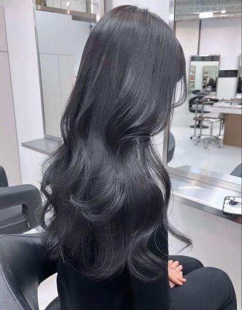 Cool Tone Black Hair, Cool Toned Dark Hair, Ashy Black Hair, Ash Black Hair Color, Dark Ash Hair Color, Dark Grey Hair Color, Volturi Kings, Soft Black Hair, Hair Color Swatches