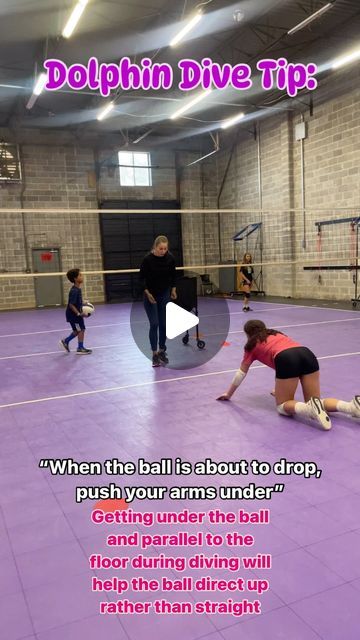 BlockOut Volleyball Academy on Instagram: "Tip for dolphin dives🐬…

Aligning your body parallel to the playing surface during the dolphin diving technique optimizes your reach and control when executing defensive plays on hard-driven swings while being able to direct the ball to target! 💪

—

#blockoutacademy #volleyball #academy #work #drill #train #training #push #set #setting #setter #practice #gm #bhamnow #huntsville #alabama #montgomery #atlanta #homewoodal #birminghamal #volleygirls #volei #voleibol #volley" How To Dive In Volleyball At Home, How To Do A Penguin Dive In Volleyball, How To Do A Volleyball Dive, How To Dolphin Dive Volleyball, How To Dive In Volleyball, Dolphin Dive Volleyball, Volleyball Practice, Huntsville Alabama, Volleyball