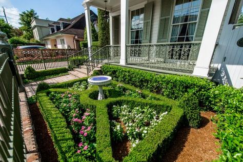 25 Ideas for Fabulous Boxwood Designs | HGTV Boxwood Landscaping, Parterre Garden, Hgtv Garden, Benefits Of Gardening, Lush Lawn, Front Yards, New Orleans Homes, Garden District, Formal Garden