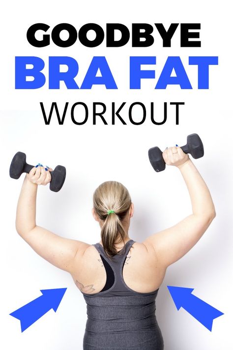 Good Bye Bra Fat Workout - Back and Chest Workout Plan from a Physical Therapist Back And Chest Workout, Bra Fat Workout, Fat Burning Workout Routine, Belly Fat Diet, Fat Workout, Good Bye, At Home Workout Plan, Chest Workout, Belly Fat Workout