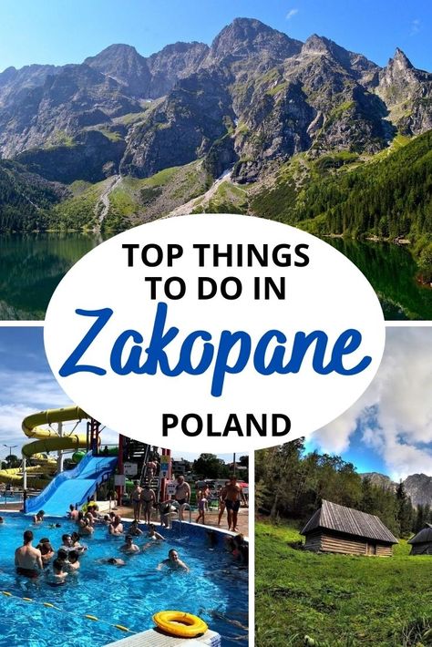 Looking for things to do in Zakopane Poland? Check out this ultimate list of Zakopane tourist attractions shared by a local. Zakopane Summer, Zakopane Photography, Zakapone Poland, Poland Zakopane, Zakopane Poland, Travel Europe Cheap, Visit Poland, Travel Prep, Thermal Pool