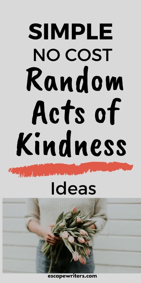 Simple and Free Random acts of kindness ideas. Spread kindness by doing these things and create a more positive world. Examples for random acts of kindness for strangers, community, and kids.#kindnessideas  #bepositive #mindfullness #personalgrowth #escapewriters Random Acts Of Kindness Ideas, Acts Of Kindness Ideas, Kindness For Kids, Kindness Ideas, Kindness Gifts, Kindness Projects, Kindness Challenge, Kindness Day, Blessing Bags