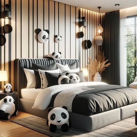 Cool Room, Panda Art, Room Themes, Future House, Bedroom, Pandas