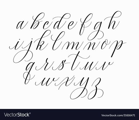 Calligraphy Uppercase Alphabet, Lower Case Letters Fonts, Hand Letting Alphabet, Lower Case Calligraphy Alphabet, Lower Case Cursive Letters Tattoos, How To Flourish Letters, Fancy Letters Fonts Calligraphy, X In Calligraphy, Wedding Fonts Alphabet Hand Lettering