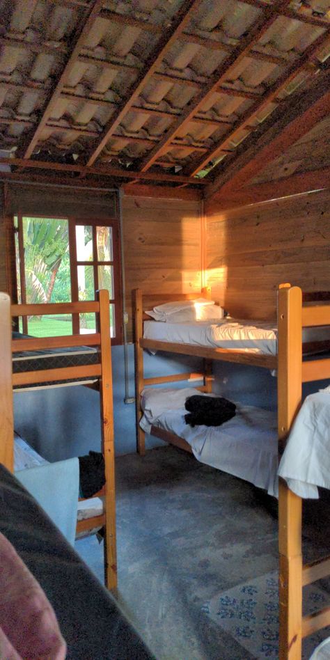 Bunker beds in a hostel at sunrise Hostel Travel Aesthetic, Hostel Room Aesthetic, Backpacking Europe Aesthetic, Hostel Aesthetic, Hostel Vibes, Interrail Aesthetic, Europe Hostels, Inter Railing, Interrailing Europe