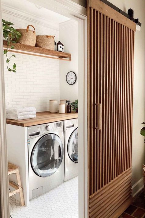 Laundry Room Design Minimalist, Drying Room Ideas, Japandi Laundry Room, Japanese Laundry Room, Japandi Laundry, Japanese Scandinavian, Minimalist Japandi, Estilo Japandi, Drying Room