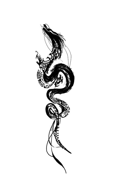 Chinese Art Style Tattoo, Dragon Bird Tattoo, Chinese Zodiac Dragon Tattoo, Tattoo Ideas For Men Dragon, Dark Tatoos Ideas, Dragon Chino Tattoo, Dragon Tattoo Men, Solo Leveling Tattoo, Dragon Forearm Tattoo