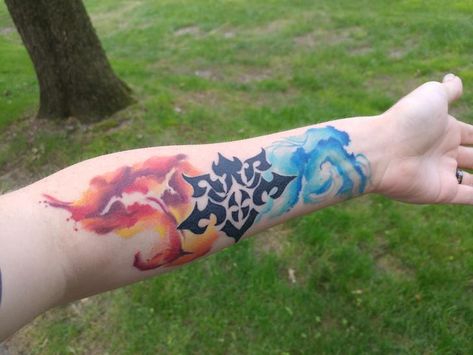 FFXIV legacy tattoo Xiv Tattoo, Ffxiv Tattoo, Legacy Tattoo, Deer Tattoo, Blue Owl, Symbol Tattoos, Owl Tattoo, Final Fantasy Xiv, Love Tattoos