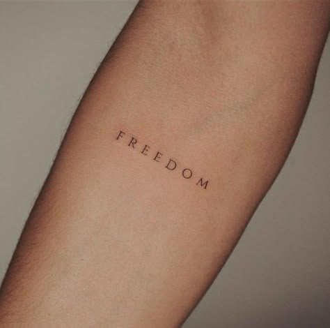 Tattoo Fonts Dainty, All Caps Tattoo Font, Minimalist Tattoo Name, Tattoo Text Font, Short Text Tattoo, Minimalist Name Tattoo, Freedom Tattoo Ideas, Purpose Tattoo, Simple Tattoo Fonts