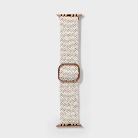 Upgrade your Apple Watch to match your style with the Apple Watch Knit Band from heyday™. Compatible with all Apple Watches, this band is crafted with lightweight polyester for a comfortable fit. The adjustable slide buckle in gold keeps your watch secure and the knitted design in stone white color pairs perfectly with your outfits, making it a versatile addition to your band collection. heyday™: Let your style speak volumes. Apple Watch Shark Band, Preppy Apple Watch Band, Cute Apple Watch Bands Women, Trendy Apple Watch Bands, Stylish Apple Watch Band Women, Apple Watch Jewelry Stack, Preppy Apple Watch Bands, Feminine Apple Watch Bands, Apple Ecosystem