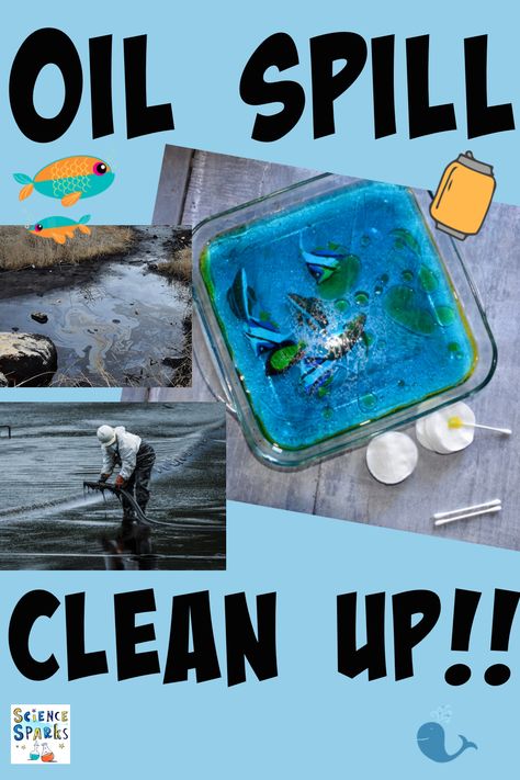 Water Pollution Experiments For Kids, Oil Spill Stem Activity, Water Pollution Activity, Water Pollution Activities, Oil Spill Experiment, Water Conservation Activities, Oil And Water Experiment, Oil Spill Clean Up, Den Zeme