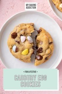 Cadbury Egg Cookies, Cadbury Cookies, Springtime Desserts, Cadbury Mini Egg Cookies, Cadbury Easter Eggs, Ginger Butter, Mini Egg Cookies, Cookie Chocolate Chip, Mini Eggs Cookies