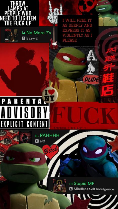 #myfirstshuffle #raphtmnt #raph2012 #wallpaper Rottmnt Stickers, Raph 2012, 2012 Aesthetic, Tmnt Wallpaper, Tmnt Raph, Turtle Wallpaper, Arts Wallpapers, Tmnt Fanart, Raphael Ninja Turtle