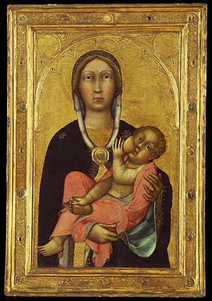 Paolo di Giovanni Fei: Madonna and Child (41.190.13) | Heilbrunn Timeline of Art History | The Metropolitan Museum of Art Medieval Baby, Religious Iconography, Classical Art Memes, Italian Paintings, European Paintings, The Virgin Mary, Mary And Jesus, Madonna And Child, Religious Icons