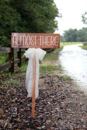 Let your guests know they'll be at your remote venue very soon whilst building the excitement for all! Wedding Directions, Fun Wedding Decor, Modern Wedding Decor, Outdoor Birthday, Beautiful Wedding Decorations, Directional Signs, Almost There, Outdoor Wedding Decorations, Outdoor Weddings