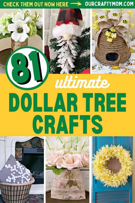 Diy Dollar Tree Craft Ideas, Dollar Store Wood Crafts, Dollar Tree Fabric Crafts, Easy Crafts For Adults Home Decor, Dollar Store Diy Projects Crafts, Dollar Tree Diy Crafts Decor Simple, Family Dollar Diy, Summer Dollar Tree Crafts, Dollar Tree Wreaths Diy