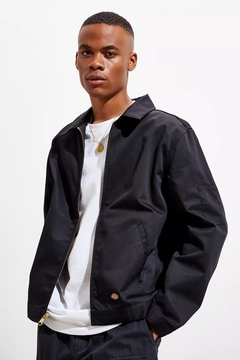 Dickies Eisenhower Work Jacket | Urban Outfitters Sewing Styles, Broward College, Eisenhower Jacket, 2022 Outfits, Harem Jeans, Mens Business, Outfits Hombre, Men's Jackets, Mens Fashion Classy