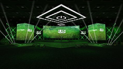 Corporate Stage Design, Illustration Exhibition, Events Branding, Stage Art, Game Booth, Maple Story, Arena Stage, Event Branding, Schneider Electric