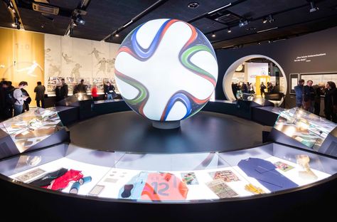 Gallery of German Football Museum / HPP Architects - 6 Football Museum, Creative Booths, Football Displays, Interactive Museum, Architecture Elevation, Space Gallery, Architectural Floor Plans, Museum Displays, Futuristic Interior