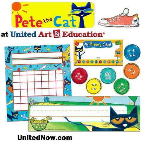 Pete The Cat Classroom Theme, Pete The Cat Classroom, Pete The Cat Art, Cat Happy Birthday, Classroom 2023, Kindergarten Bulletin Boards, Focus Boards, Work Bulletin Boards, Welcome To Kindergarten