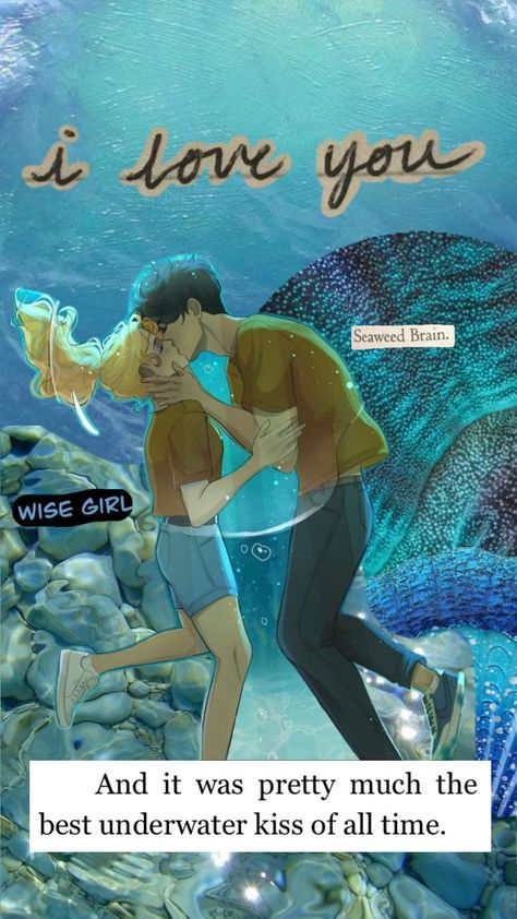 #percyjacksonandtheolympians #percyjackson #percabeth #underwaterkiss #kiss #annabethchase #love #ifollowback #tismpebbles Underwater Kiss, Percabeth, Kiss