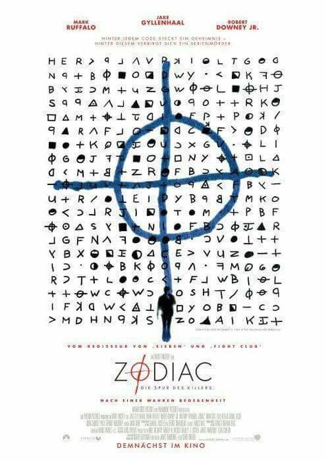 Zodiac Movie Poster, Zodiac Movie, Zodiac Film, Zodiac 2007, Robert Graysmith, Film Thriller, German Movies, Scary Films, Zodiac Killer