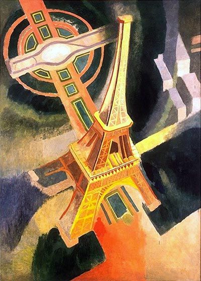 Eiffel Tower by French artist Robert Delaunay (1885 – 1941) cofounder of the Orphism art movement Tower Painting, Eiffel Tower Painting, Robert Delaunay, Francis Picabia, Sonia Delaunay, Paris Tour Eiffel, Edward Hopper, Paris Art, Georges Braque