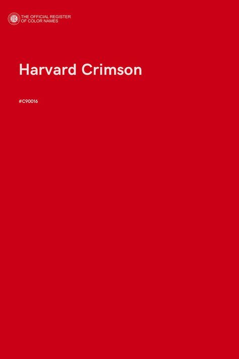 Harvard Crimson - Color Name of Hex #C90016 Red Pallet Color, Shades Of Red Color Palette, Cherry Color Palette, Colour Palette Red, Red Pallet, Shades Of Red Color, Crimson Red Color, Red Moodboard, Pantone Red