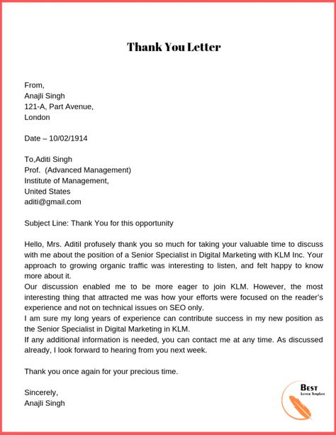 How to Write Thank You Letter | Thank You Letter Format Professional Thank You Letter, Thank You Letter Examples, Email Format, Appreciation Letter, Thank You Video, Thank You Email, Letter Ideas, Job Advice, Vision Statement